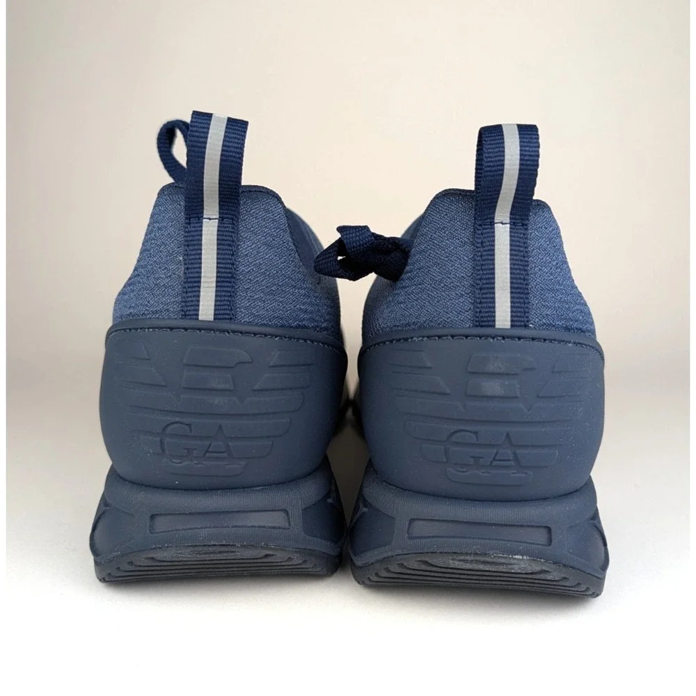EMPORIO ARMANI EA7 Mens Size‎ 8.5 Navy Shoes Sneakers X8X126XK368 NEW
